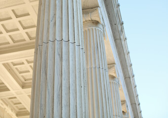 Greek columns and pillers that shows classical architectures and historic structures