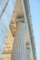 Greek columns and pillers that shows classical architectures and historic structures