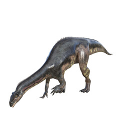 Obraz na płótnie Canvas Plateosaurus dinosaur isolated 3d render