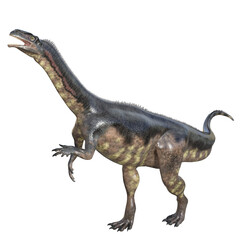 Plateosaurus dinosaur isolated 3d render