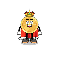 Mascot Illustration of hong kong dollar king