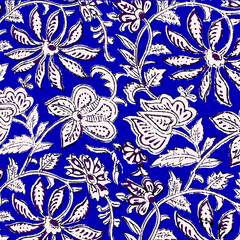 Ajrakh Pattern and block print Pattern with batik print allovers textile pattern