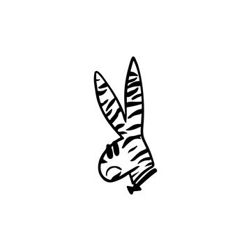 vector illustration of rabbit head symbol concept
