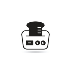 toaster icon on white background