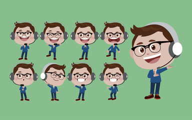 Call center and customer service character