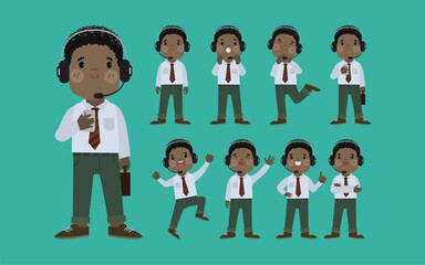 Call center and customer service character