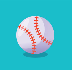 baseball ball isolated vector illustration