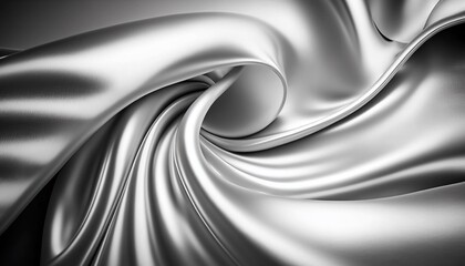 abstract silver swirl silky background.
