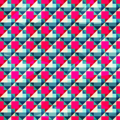 Red mosaic seamless pattern.