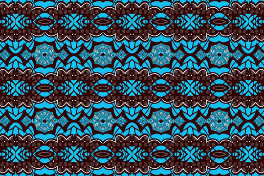 Colorful African fabric – Seamless and textured pattern, high definition photo
