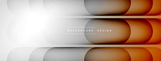 Light geometric abstract background with lines, circles