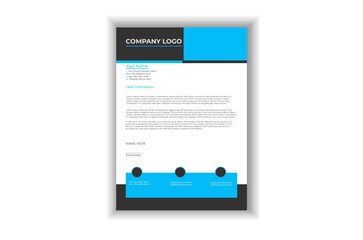 Modern Creative & Clean business style letterhead bundle of your corporate project design. Modern business letterhead in abstract design. set to print with vector & illustration. corporate letterhead 