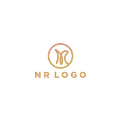 Letter NR logo design template vector illustration
