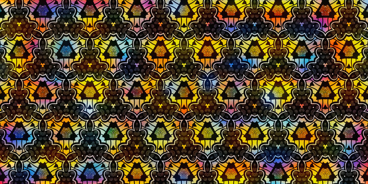 Multicolored African fabric – Seamless and textured pattern, high definition photo