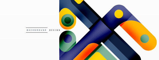 Colorful dynamic stripe composition. Lines geometric creative abstract background for wallpaper, banner or landing