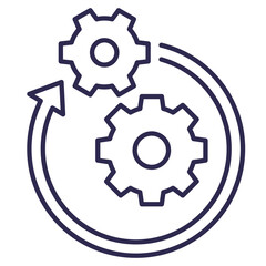 Operation, project icon, line design