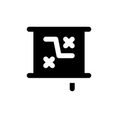 strategy glyph icon