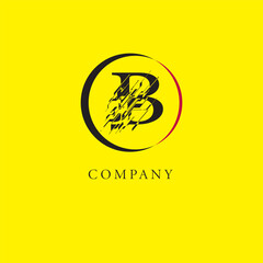 Vector B Logo, Beautiful Logotype for luxury branding. Elegant and stylish broken font design for your company.