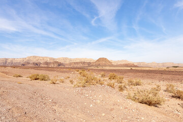 Fantastically  beautiful landscape in the national park Timna, near the city of Eilat, in southern Israel
