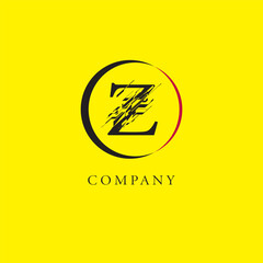 Vector Z Logo, Beautiful Logotype for luxury branding. Elegant and stylish broken font design for your company.