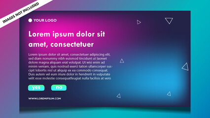 Web banner music template