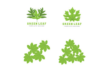 Obraz premium Leaf Lines logo design, Background Icons Artwork Artwork Colors pAstel