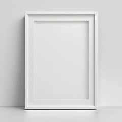 Fototapeta na wymiar Picture frame mockup rectangle lacquer frame, made with Generative AI 