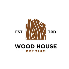 Fototapeta premium wood house icon design vector illustration minimal modern design
