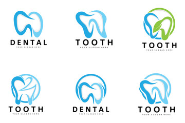 Tooth logo, Dental Health Vector, Care Brand Illustration