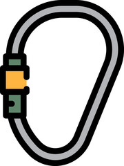 carabiner flat icon