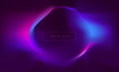 Trendy gradient background, colourful abstract liquid shape design template. wallpaper for poster, brochure, advertising, placard, Invitation card, music festival, night club. vector design.