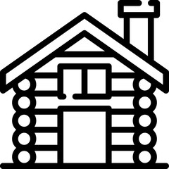 cabin flat icon