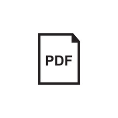 pdf icon , database icon vector