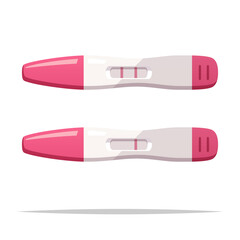 Pregnancy test stick kit vector isolated illustration