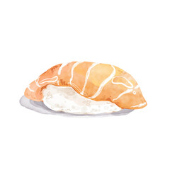 watercolor sushi