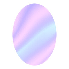 hologram sticker oval