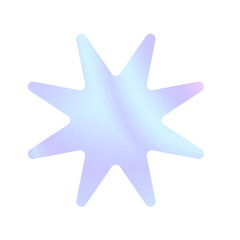 hologram sticker  star