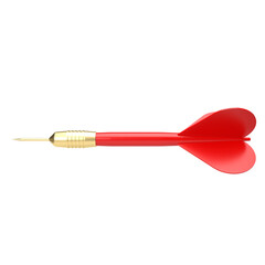 The red darts for business or challenge concept 3d rendering
