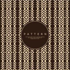 Vintage ornate circle abstract seamless pattern design