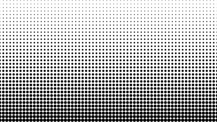 Modern simple abstract halftone background design. Black blend circle graphic.  - obrazy, fototapety, plakaty