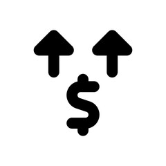 price up glyph icon