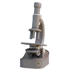 3d illustration of microscope