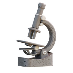  3d illustration of microscope