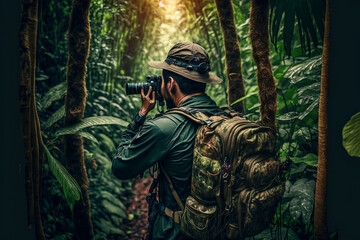 Obraz premium Capturing Nature's Beauty through a Professional Photographer's Lens, with Generative AI