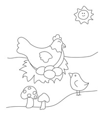 Hn picture drawing easy line cute drawing png