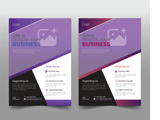 A4 flyer template, modern template,and modern design, perfect for creative professional business poster flyer pamphlet brochure cover  layout space for photo background, vector illustration