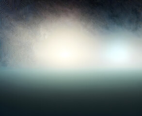 Obraz premium Sci-fi & Cyberspace Weltraum Alien Hintergrund Poster - Abstrakt Illustration - created with hyperrealistic generative AI technology