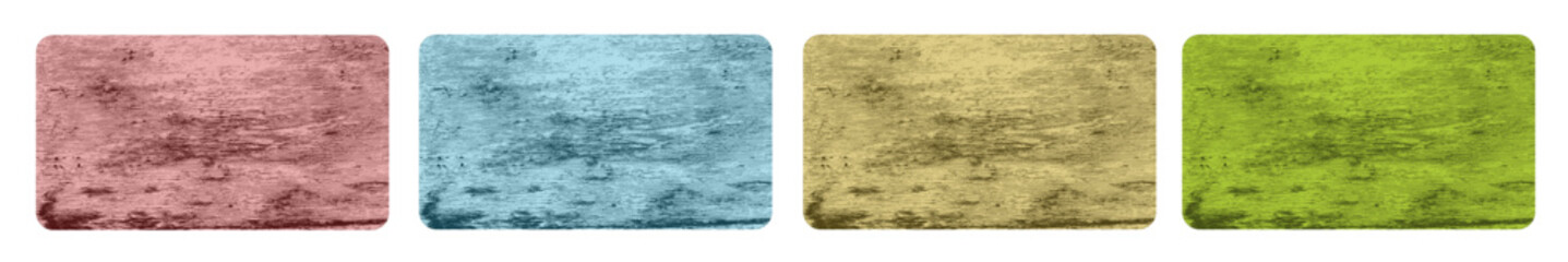 Set of blank aged vintage wooden signs