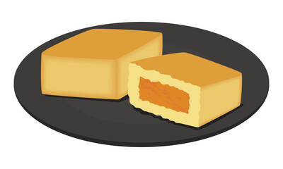 パイナップルケーキのイラスト