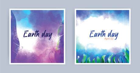 Happy Earth Day Banner Illustration of a happy earth day banner, for environment safety celebration
